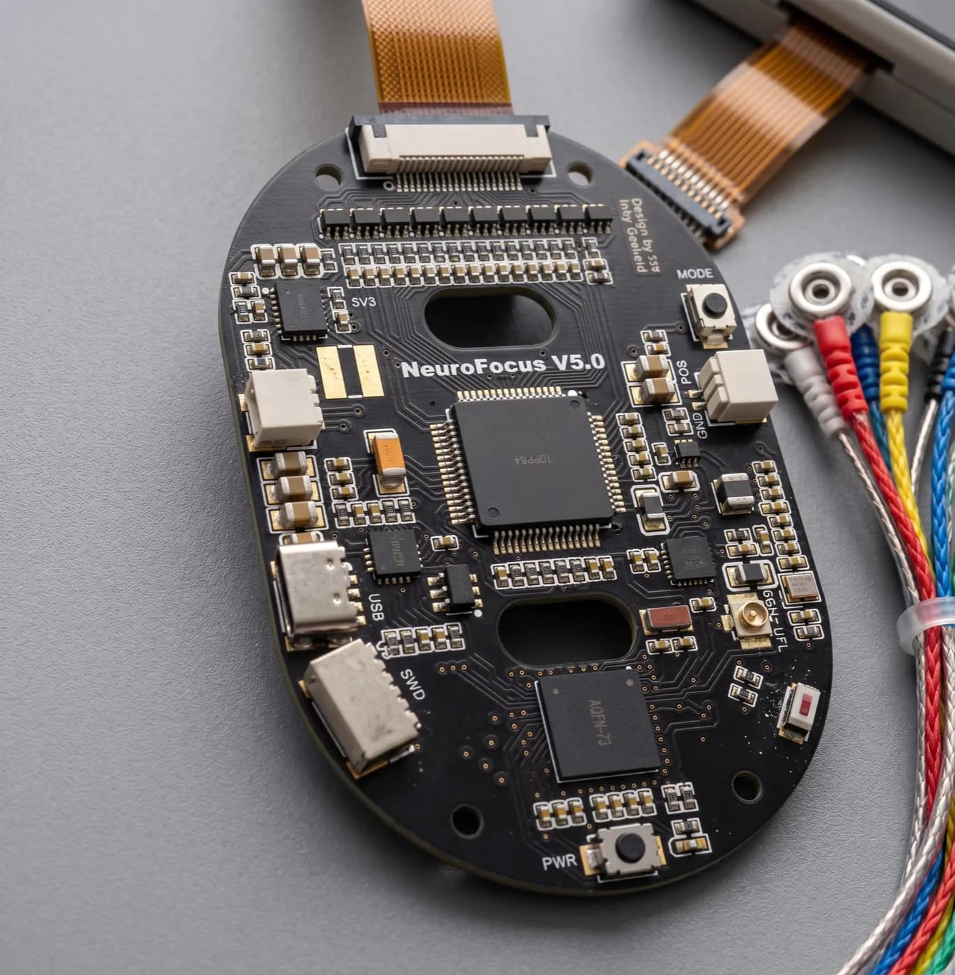 The NeuroFocus V5 EEG circuit board